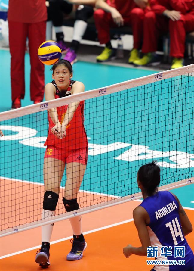 (體育)(5)排球——女排世錦賽:中國勝古巴